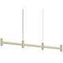 Systema Staccato 4-Light Linear Pendant w/20' Cord Painted Brass