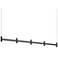Systema Staccato 5-Light Linear Pendant w/20' Cord - Satin Black