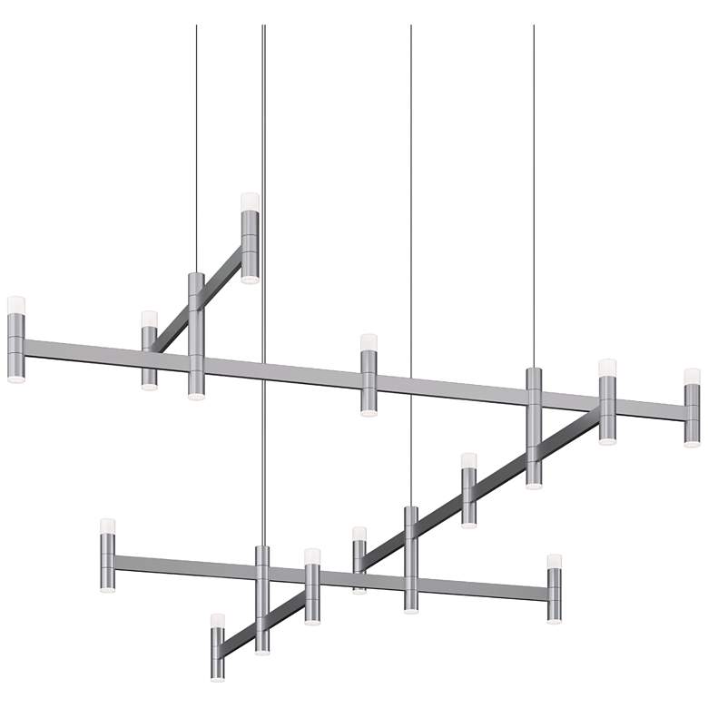 Image 1 Systema Staccato Offset Pendant w/20' Cord - Satin Aluminum