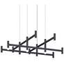 Systema Staccato Square 4x4 Pendant w/20' Cord/Cable - Satin Black