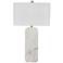 Systin White Marble Table Lamp