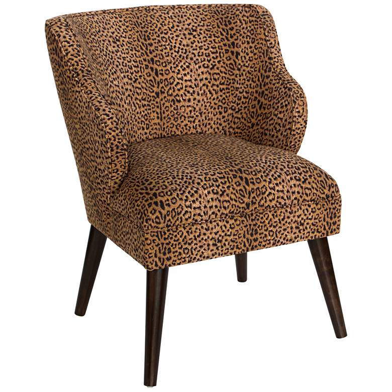 Image 1 T-bird Cheetah Earth Fabric Armchair