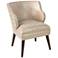 T-bird Polished Gold Fabric Armchair