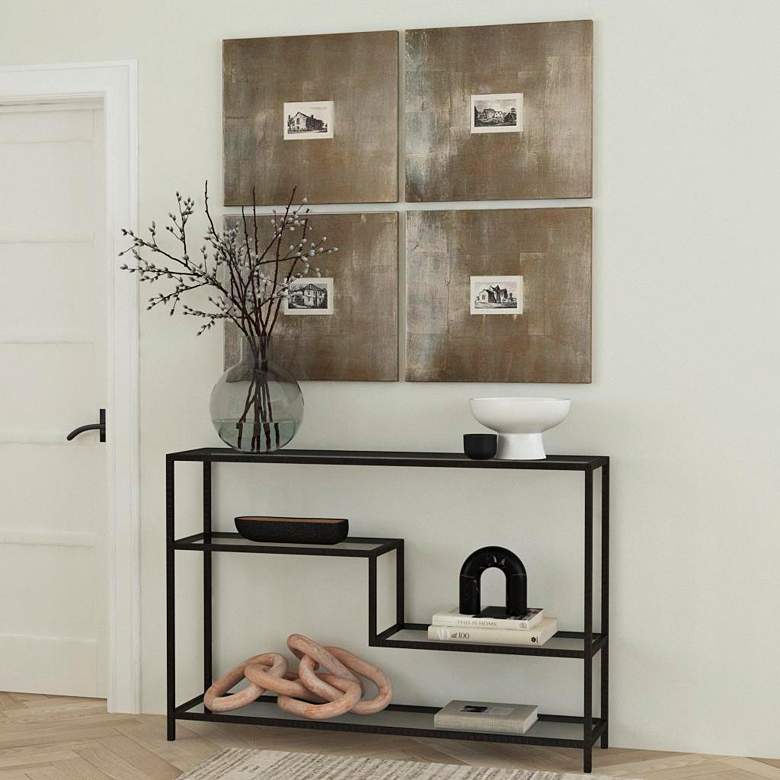 Image 1 Historical Buildings 23 1/4" Square 4-Piece Wall Art Set in scene