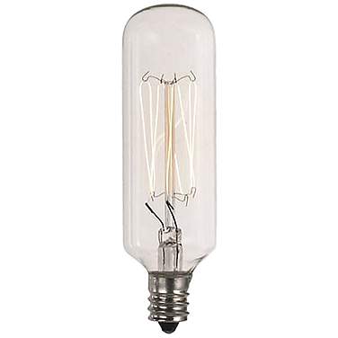 T8 Edison Style 40 Watt Tube Candelabra Base Light Bulb
