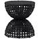 Taber 15 1/2" Wide Black Woven Outdoor End Table