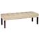 Tabetha Tan Upholstered Tufted Bench