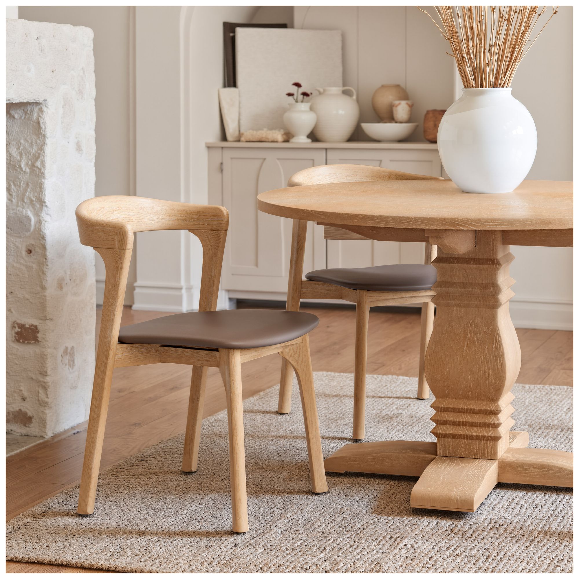 Image 7 Tabi Dining Table Brown more views