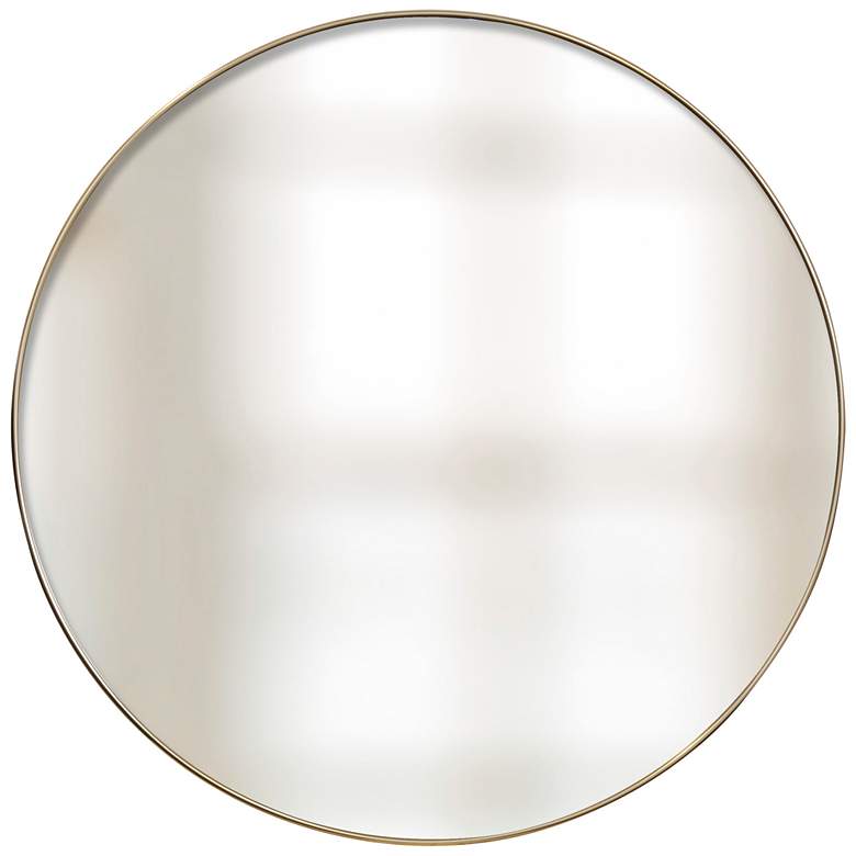 Image 2 Tabitha 42" X 42" Round Black Modern Wall Mirror