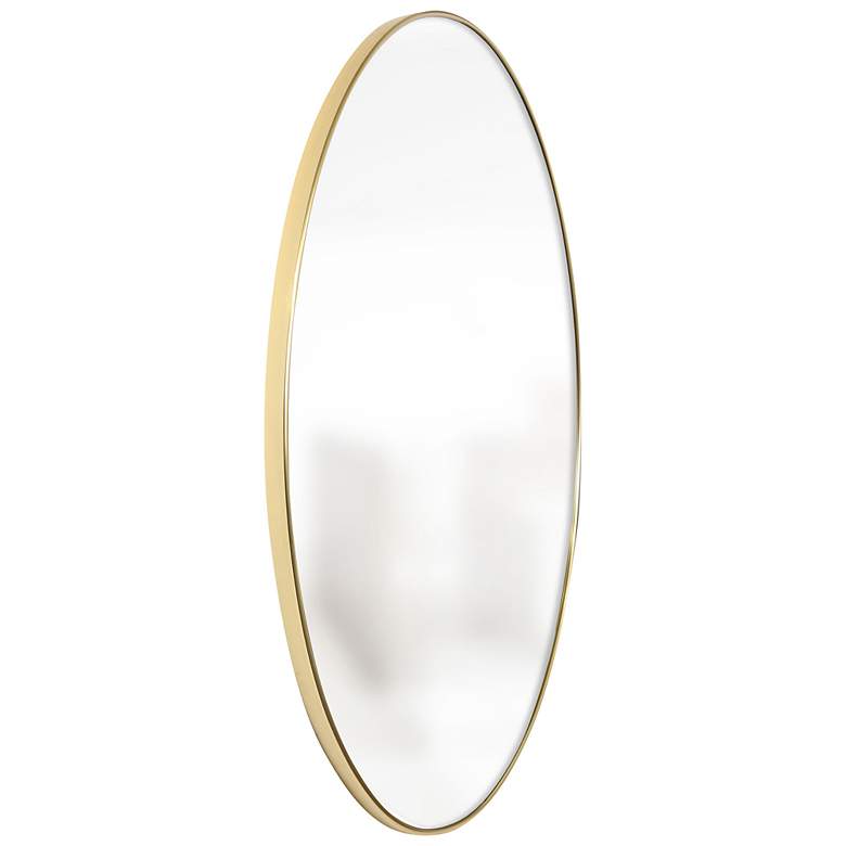 Image 3 Tabitha 42" X 42" Round Black Modern Wall Mirror more views