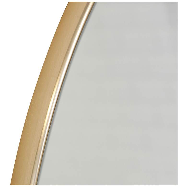 Image 4 Tabitha 42" X 42" Round Black Modern Wall Mirror more views