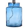 4_Table Lamp - Blue Finish - White Hardback Fabric Shade more views