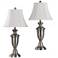 Table Lamp - White Shade - Set of 2