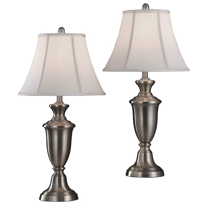 Image 3 Table Lamp - White Shade - Set of 2 more views