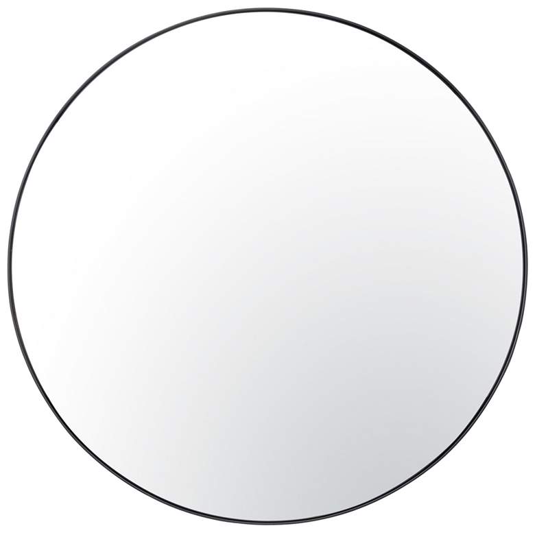 Image 1 Tablet 40-in Round Wall Mirror - Black