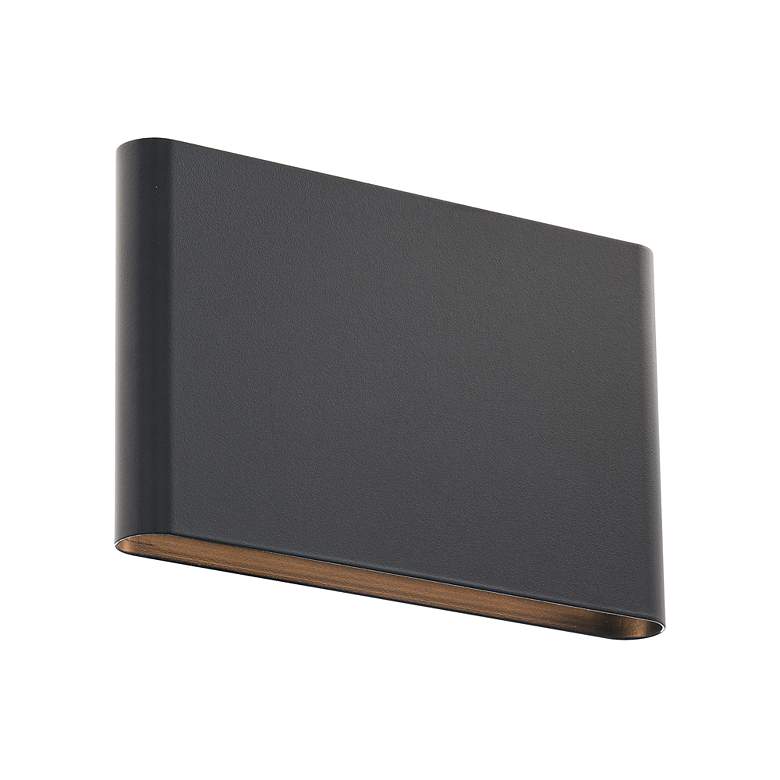 Image 3 Tablet 5.5"H x 1.63"W 2-Light Outdoor Wall Light in Black more views
