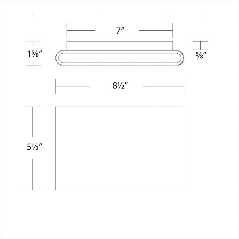 Image 6 Tablet 5.5"H x 1.63"W 2-Light Outdoor Wall Light in Black more views