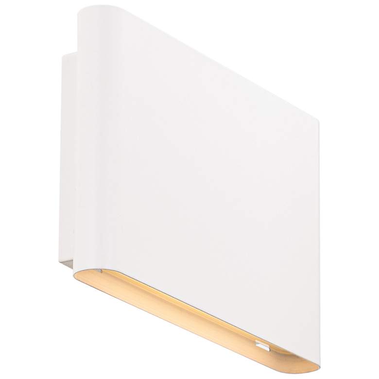 Image 2 Tablet 5.5"H x 1.63"W 2-Light Outdoor Wall Light in White