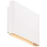 2_Tablet 5.5"H x 1.63"W 2-Light Outdoor Wall Light in White