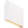 Tablet 5.5"H x 1.63"W 2-Light Outdoor Wall Light in White