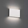 1_Tablet 5.5"H x 1.63"W 2-Light Outdoor Wall Light in White