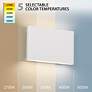 5_Tablet 5.5"H x 1.63"W 2-Light Outdoor Wall Light in White more views