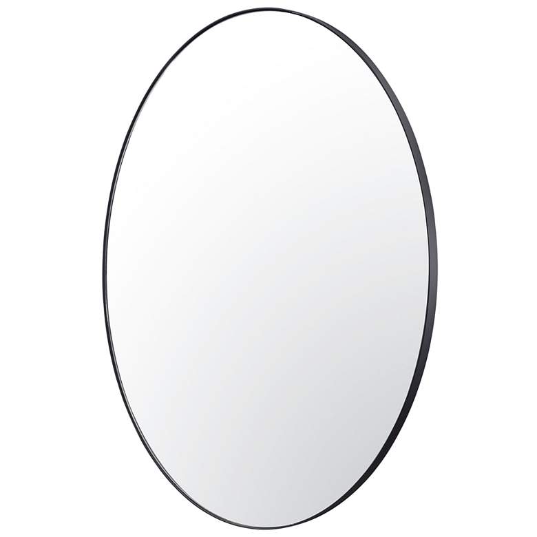 Image 2 Tablet 50-in Round Wall Mirror - Black more views