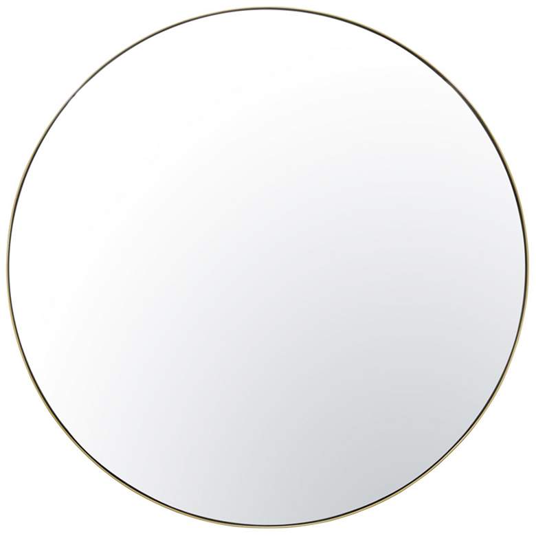 Image 1 Tablet 50-in Round Wall Mirror - Gold