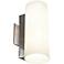 Tabo 11 3/4" High Brushed Steel Metal Wall Sconce