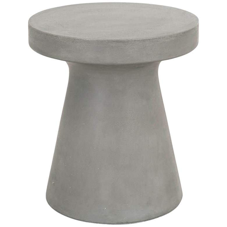 Image 2 Tack 17 3/4" Wide Slate Gray Concrete Outdoor Accent Table
