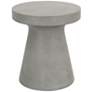 Tack 17 3/4" Wide Slate Gray Concrete Outdoor Accent Table
