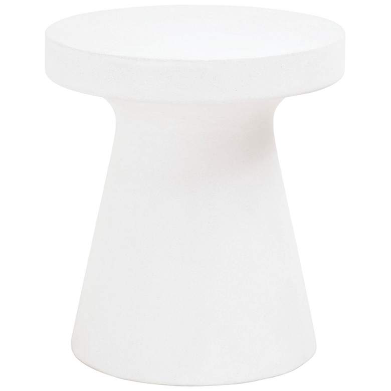 Image 1 Tack Accent Table, Ivory Concrete