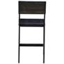 7_Tacoma 24 3/4" Black Wood and Metal Counter Stool more views