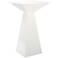 Tad 23 3/4" Wide White Lacquered Wood Square Bar Table