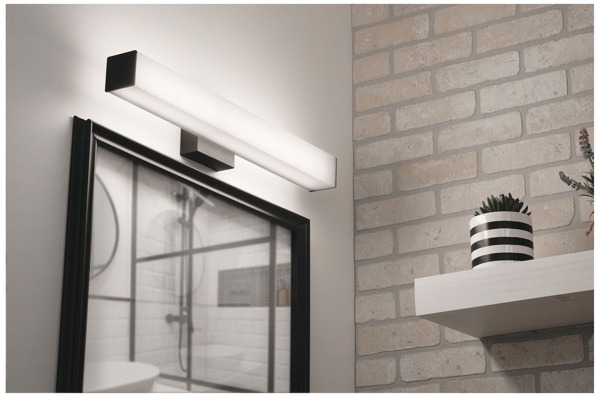 Image 3 Tad 24.75" Wide Black LED Bath/Vanity Light more views