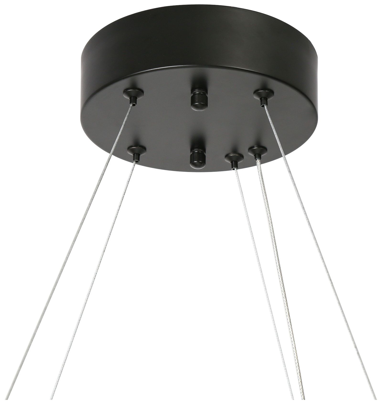 Image 3 Tadeusz 1-Light Black Crystal LED Chandelier - Made to Order more views