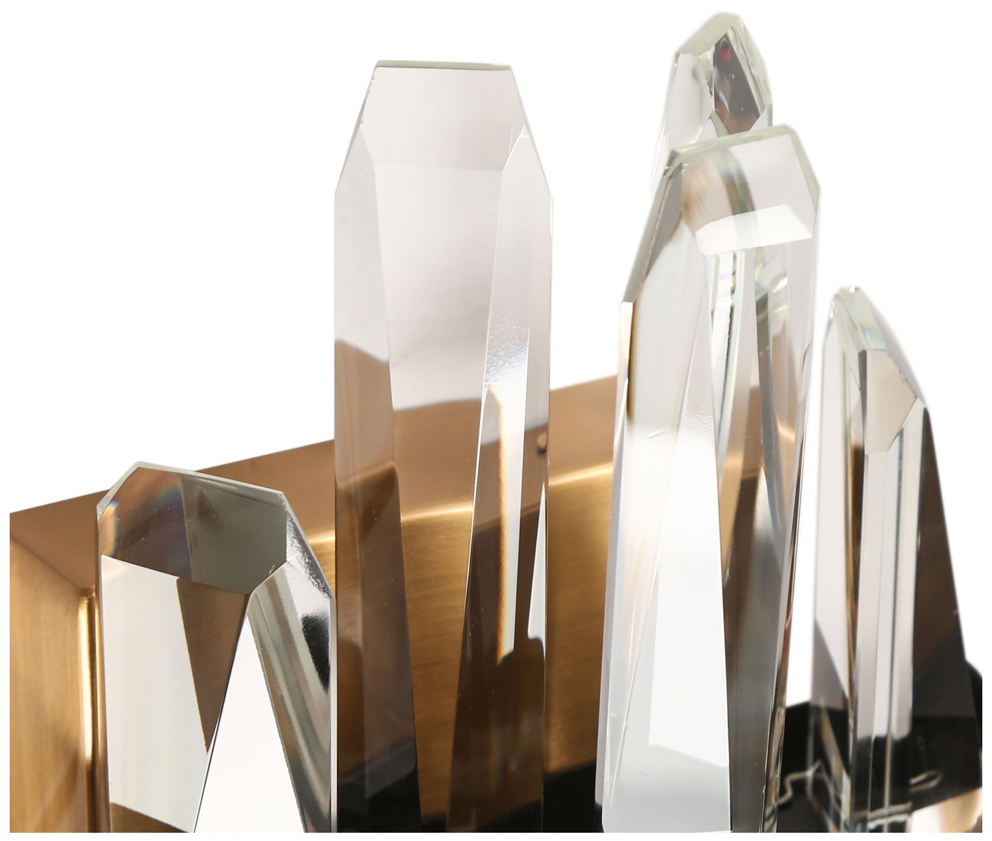 Image 3 Tadeusz 1-Light Black Gold Crystal LED Wall Sconces - Made to Order more views