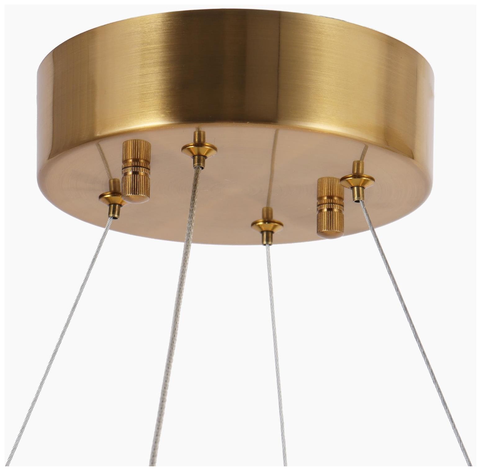 Image 4 Tadeusz 1-Light Gold Crystal Drum LED Chandelier - Made to Order more views