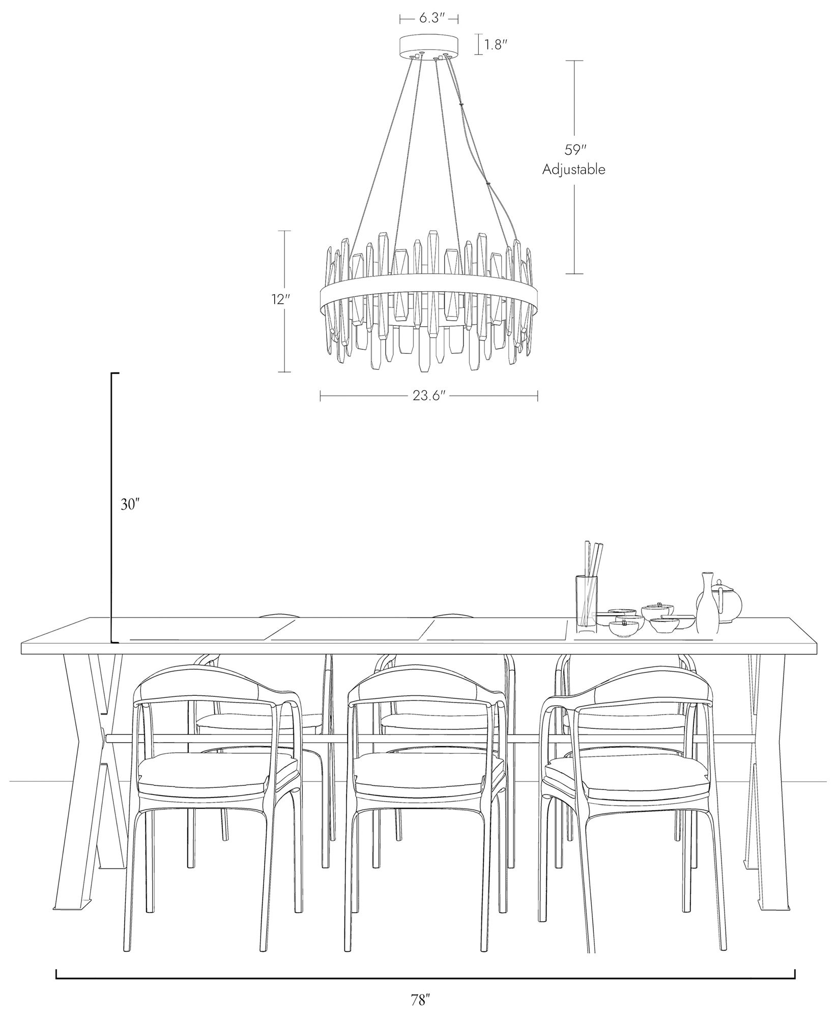 Tadeusz 1-Light Gold Crystal Drum LED Chandelier - Made to Order