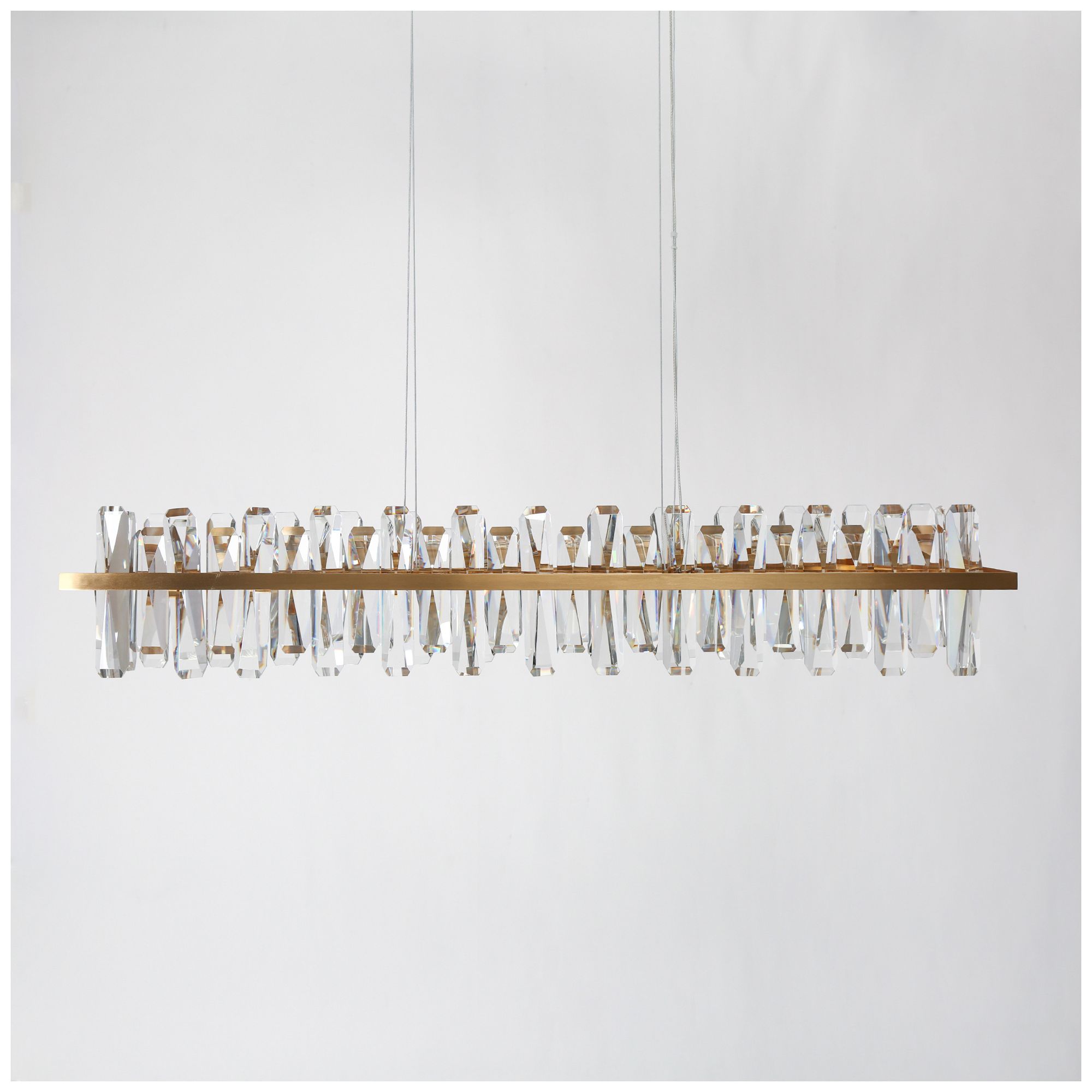 Image 4 Tadeusz 1-Light Gold Crystal LED Island Chandelier - Made to Order more views