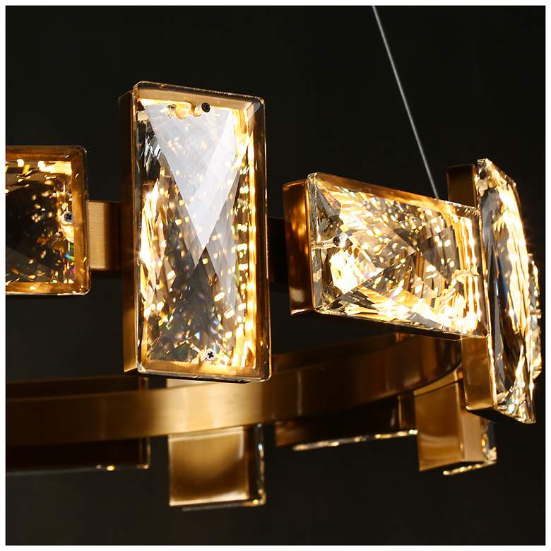 Image 4 Tadeusz 1-Light LED Crystal Chandelier more views