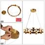 6_Tadeusz 1-Light LED Crystal Chandelier more views