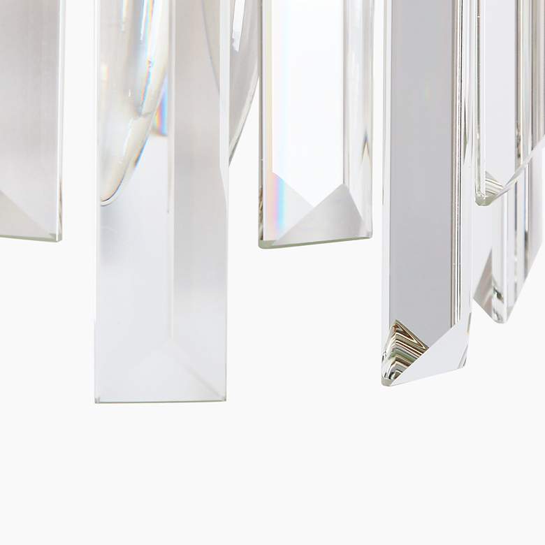 Image 3 Tadonipkeseismo 12" High Brass and Crystal 2-Light Wall Sconce more views