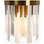 5_Tadonipkeseismo 12" High Brass and Crystal 2-Light Wall Sconce more views