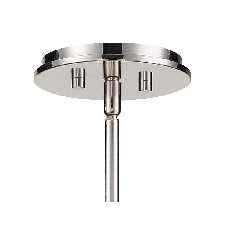Image 3 Taffinoe 25"W Polished Nickel and Clear Glass Pendant Light more views