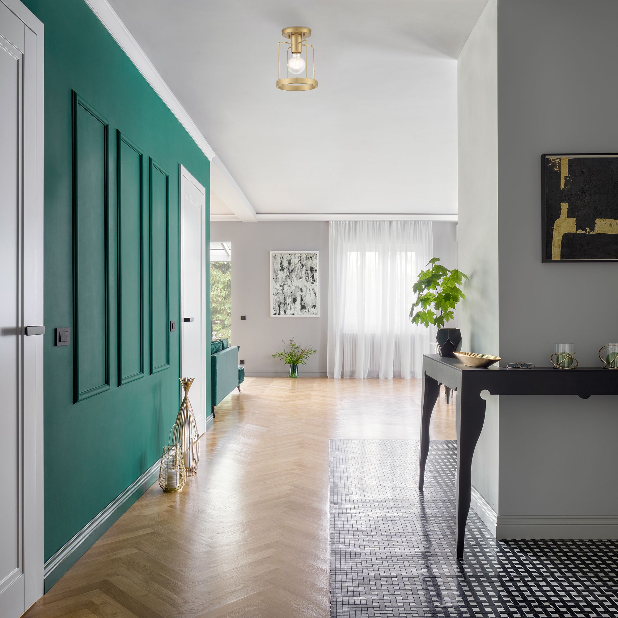 Image 6 Tafo 1 Light Semi Flush more views