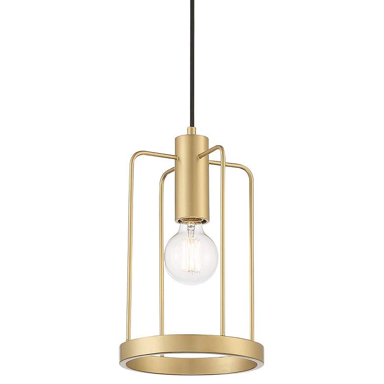 Image 1 Tafo 8" Wide Golden Mist 1 Light Pendant
