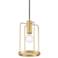 Tafo 8" Wide Golden Mist 1 Light Pendant