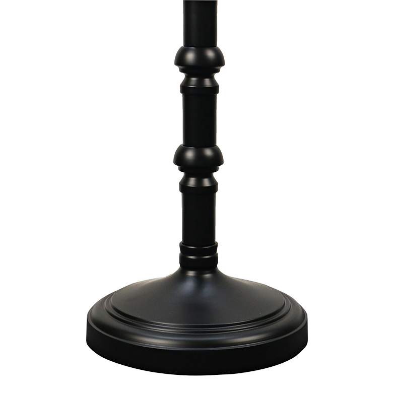 Image 4 Tafoni Satin Black Stacked Candlestick Floor Lamp more views