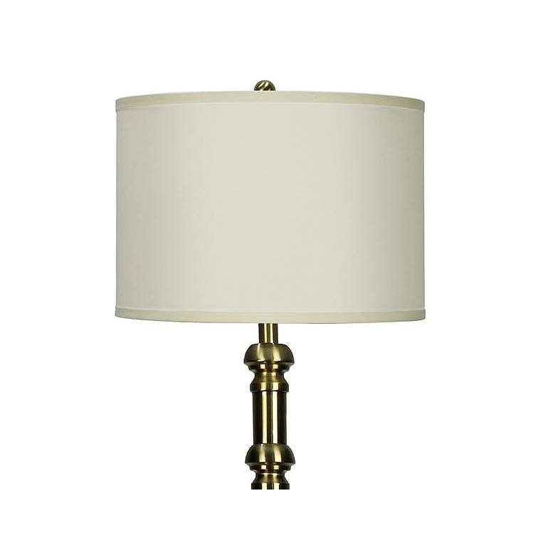 Image 3 Tafoni Soft Gold Stacked Candlestick Floor Lamp more views